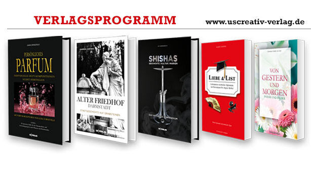 Buch- und Coverdesign zum Beispiel für unseren eigenen Verlag